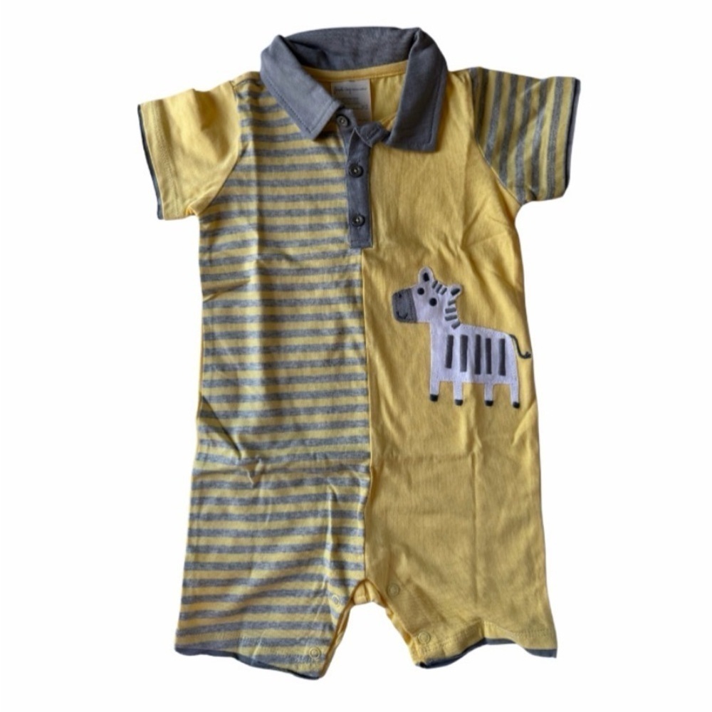 First Impressions Baby Boy Polo Romper Bundle
